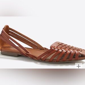 J Crew Huarache Sandals Cognac Brown